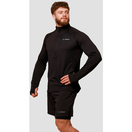 GymBeam Majica za trčanje Pulse 1/2 Zip Black XXL Slike
