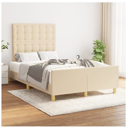  Za krevet s uzglavljem krem 120x200 cm od tkanine Cijene