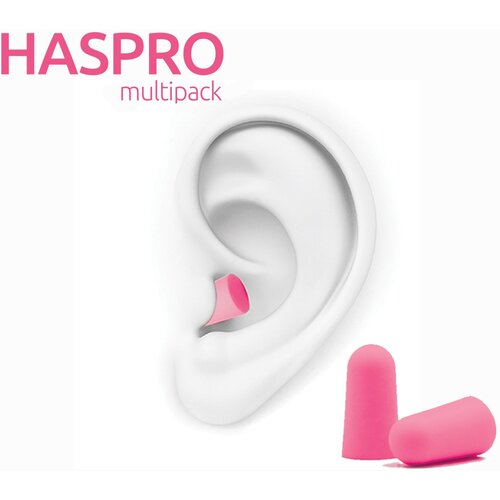  Čepki Za U&amp;scaron;esa Iz Pene - Haspro Multi10 Pink - 10 Parov Slike