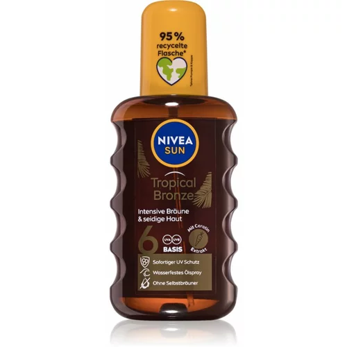 Nivea sun tropical bronze SPF6 ulje u spreju za sunčanje 200 ml