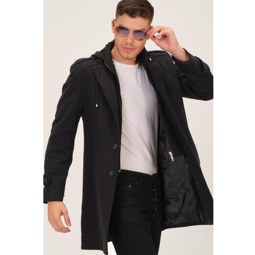 Dewberry PLT8334 MEN&amp;#039;S COAT-BLACK-NAVY Slike