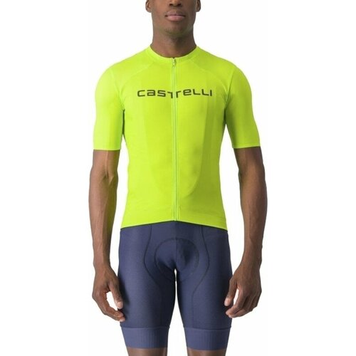 Castelli Prologo Lite Jersey Dres Electric Lime/Deep Green 3XL Slike