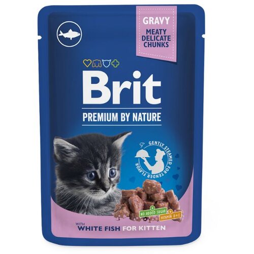 Brit Premium Kitten komadići u umaku s ribom, 100 g Cijene