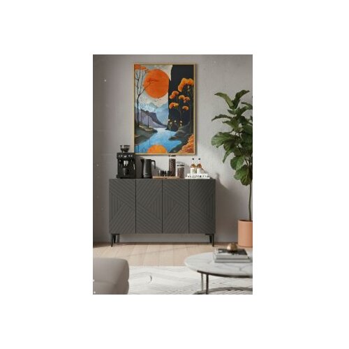 Hanah home Komoda Ferro 120, antracit Cene