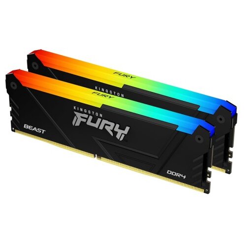 Kingston Fury Beast 16GB (2x8GB) 3600MT/s DDR4 CL17 KF436C17BB2AK2/16 RGB ram pomnilnik Cene