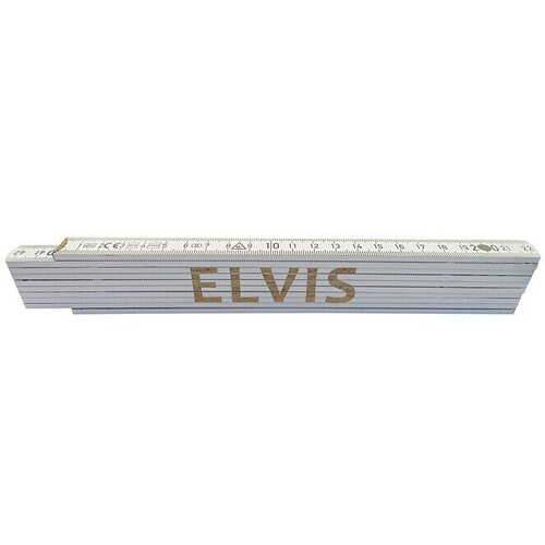  Zidarski metar (Duljina: 2 m, Natpis: Elvis, Boja: Bijele boje) Slike