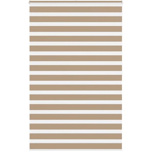 vidaXL Zebra zavesa peščeno rjava 140x200 cm Širina blaga 135,9 cm Poliester, (5000297186) Cene
