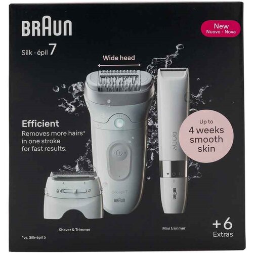 Braun Silk-&eacute;pil 7 7-441 40 tweezers Silver, White Cijene