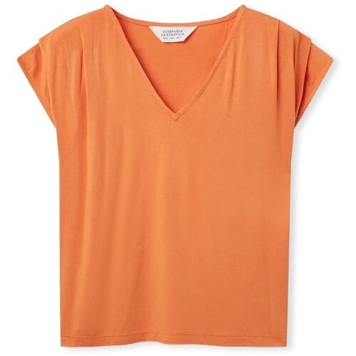 Compania Fantastica Topi & Bluze COMPAÑIA FANTÁSTICA Top 41043 - Orange Oranžna Cene