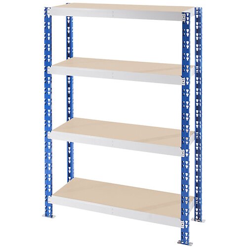 eurokraft basic univerzalen sestavljiv regal, stabilen, polica iz iverne plošče, vxšxg 1508 x 1050 x 400 mm, osnovni regal Cene