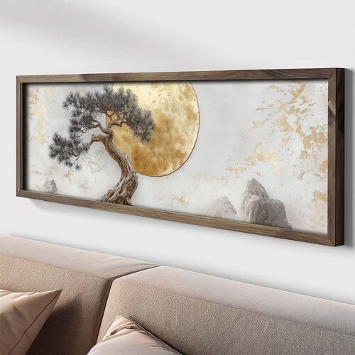 WALLXPERT LAC034-120 Multicolor Decorative Framed MDF Painting Cene