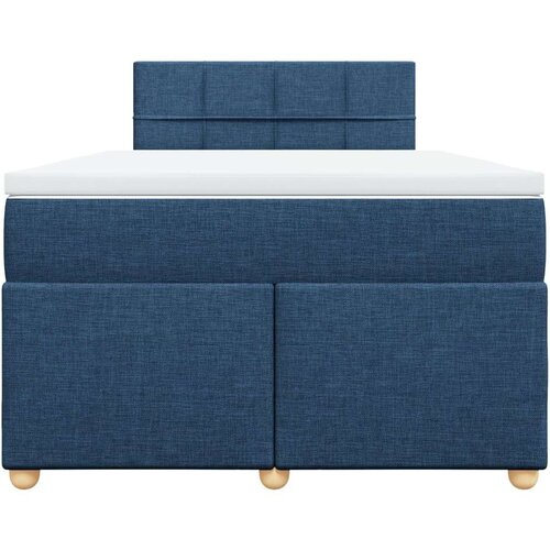 vidaXL Box spring postelja z vzmetnico modra 120x190 cm blago, (21307888) Cene