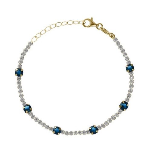 Victoria Cruz shine sapphire gold narukvica sa swarovski kristalima ( a4667-08dp ) Cene