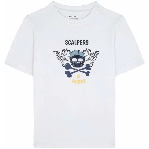 Scalpers Majica 'New Speed' mornarsko plava / žuta / bijela