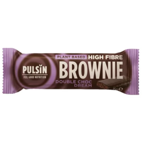 Pulsin BROWNIE tablica Double Choc Dream čokolade (35 g)