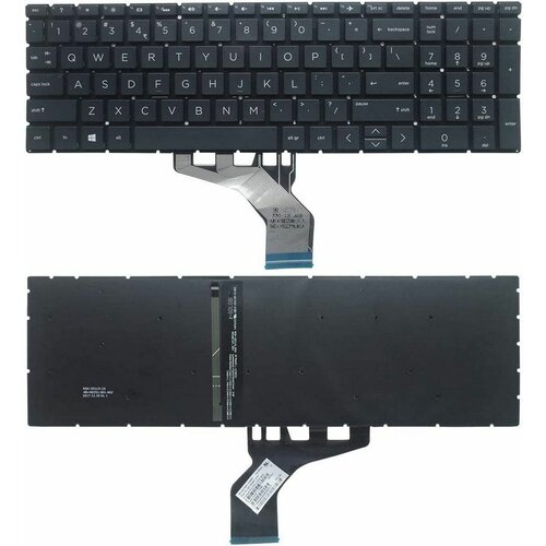 Xrt Europower tastatura za laptop hp 15-DW 15-DU serije sa pozadisnkim osvetljenjem crna Slike