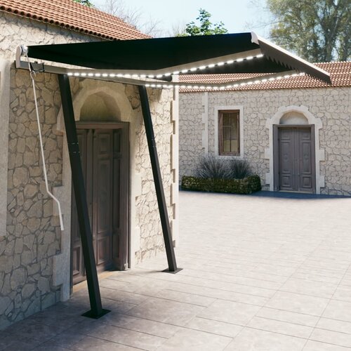 Tenda Avtomatska tenda LED + senzor 3x2,5 m antracitna Cene