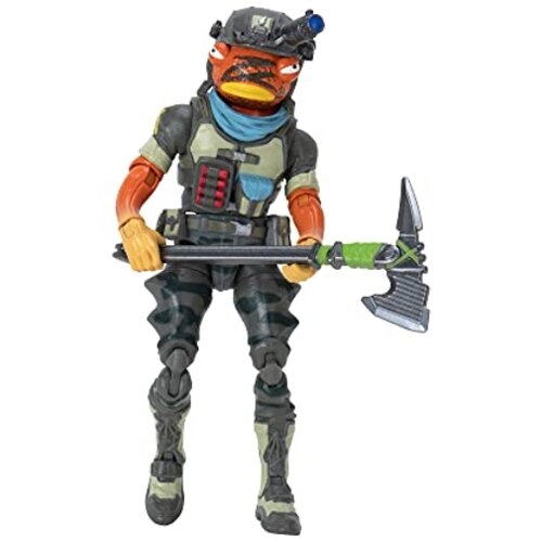 Fortnite FNT0804 solo mode core triggerfish, 4-palčna zelo podrobna figura z orodjem za nabiranje, slogi vključujejo fennix, riptide, grotto henchman, bladge in &amp;scaron;e več. zbirate, (20839242) Slike