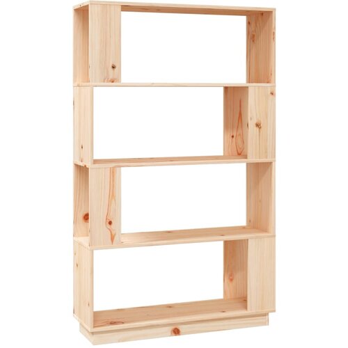 Maison Chic Knjižna omara - Knjižni regal 80x25x132 cm trdna borovina, (21723220) Slike