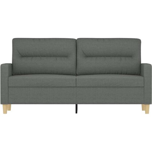 VidaXL Dvosjed od tkanine tamnosivi 140 cm Slike