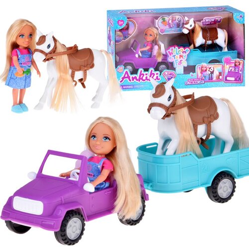  Ankiki set: Lutka farmera s konjem, automobilom i prikolicom ZA5881 Cene