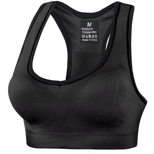 INF Športni modrček velike velikosti - zračen in podporni dizajn Black XXL, (21535280) Cene