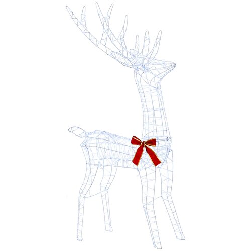 Reindeer vuče saonice LOVIISA 450 LED lampica Hladno bijela Slike
