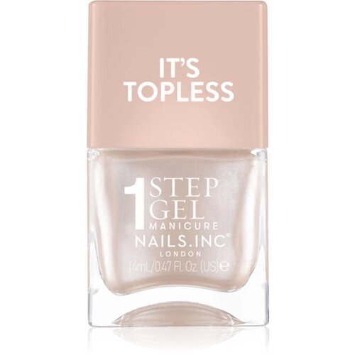 Nails Inc. It&amp;rsquo;s Topless gel lak za nohte za dolgoobstojen učinek odtenek Simone 14 ml Slike