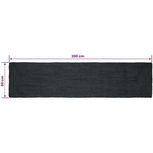  Tepisi za područja Pravokutni Tamnosiva 60 x 200 cm Juta Slike