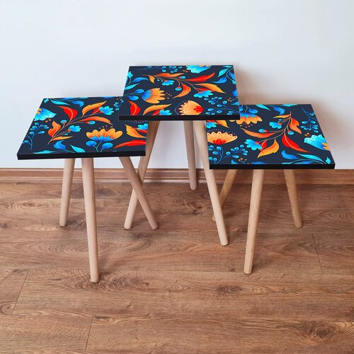 Hanah home Set 3 stočića 3Shp166 Multicolor Cene