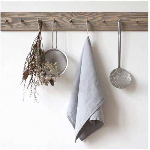 Linen Tales Svetlo siva lanena krpa, 65 x 45 cm Slike