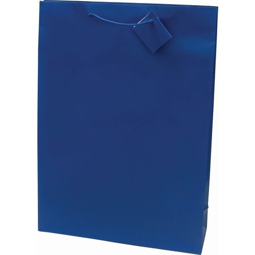  Vrečka darilna 330x457x102 platificirana mat promocija - modra Cene