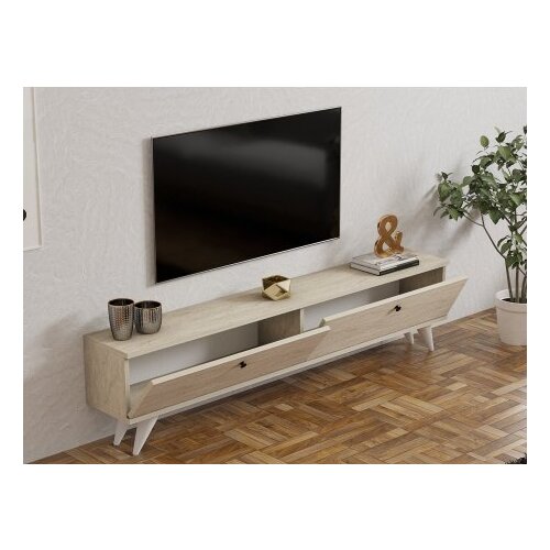 Hanah home TV komoda Pariz, 160x40x25 cm, krem Slike