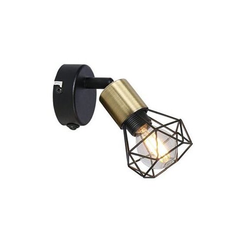 Lampa zidna E14 40W metal mreža 230V crna XARA I Slike