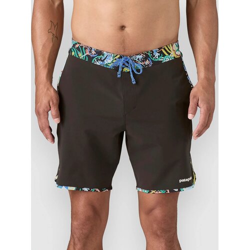 Patagonia Hydropeak Side Shore - 18 In. Boardshorts undersea / black Slike