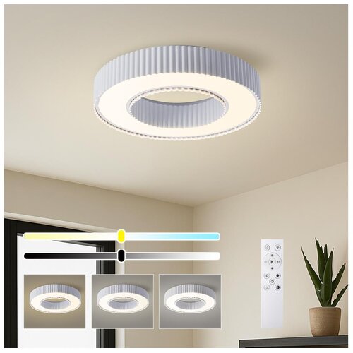 Brilagi LED prigu&scaron;iva stropno svetlo LUMIX LED/48W/230V 3000-6000K bela, prečnik 50 cm +daljinski upravljač Cene