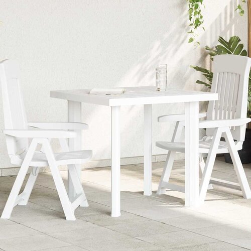  Vrtni stol bijeli 80 x 75 x 72 cm plastični Cene