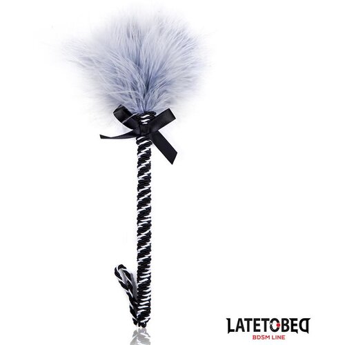 LATETOBED BDSM Line Feather Tickler with Bowknot 25cm Slike