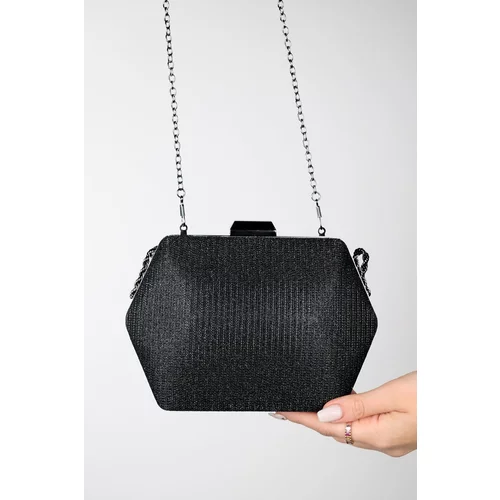 LuviShoes CUARTO Black Silvery Women's Hand Bag