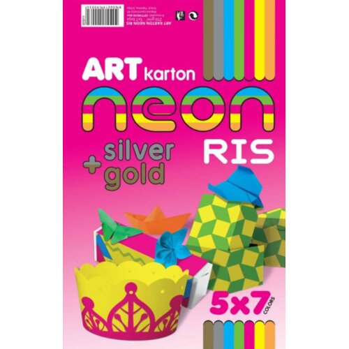 Optimum Ris Aart kartona A4 1/35 250g neon Slike