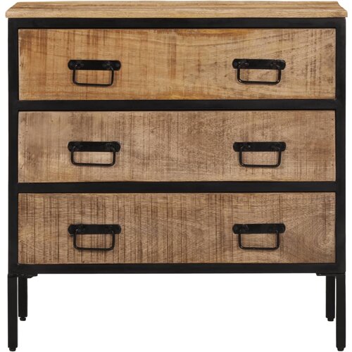 Maison Chic Komoda - Predalnik 70x35x70 cm trden robusten mangov les in kovina, (21719011) Slike