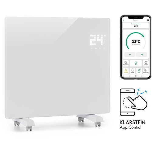 Klarstein Bornholm Single Smart, konvekcijska grijalica, 1000 W, kontrola primjene, bijela Cijene