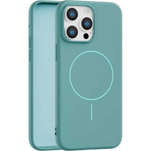 Apple velvet touch magsafe maska za iphone 13 pro max - tirkizna Cene