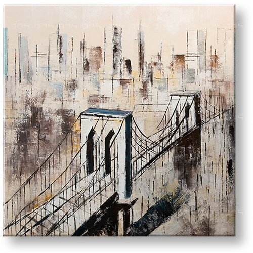  Naslikana slika na platnu mesto 1-delna CWF1885ME1 - 80x80 cm () Cijene
