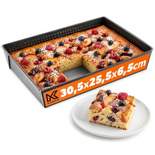 KADAX Pravokotni pekač za torte s premazom proti prijemanju 30x25x6, (5000354158) Cene