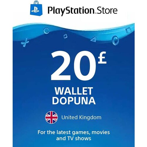 Sony playstation dopuna - psn store 20 funti (uk) wallet gift card / digital Cene