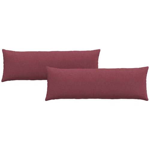 VidaXL jastučići za sofu 2 pcs vinska crvena 120 x 40 cm tkanina Slike