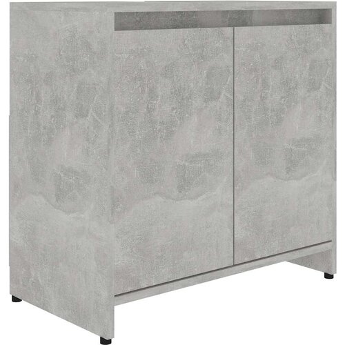 Maison Chic Kopalniška omarica - Kopalniški kabinet betonsko siva 60x33x61 cm iverna plošča, (21794608) Cene