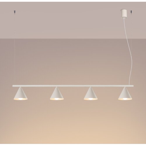 Sollux SL.2554 - Luster na sajli NOX 4xE14/10W/230V krem Slike
