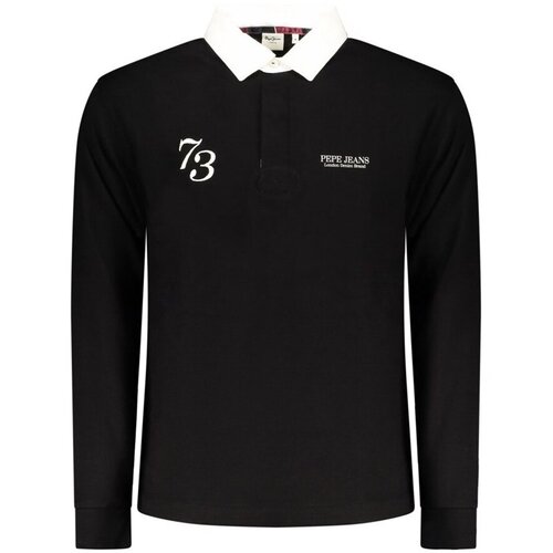 PepeJeans MU&Scaron;KA DUGORUKAVNA POLO MAJICA, CRNA Cijene